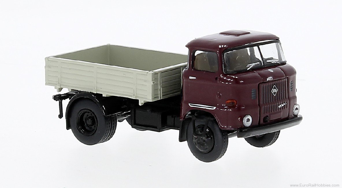 Brekina 71256 Brekina, IFA W 50 Zugmaschine, Dark Red/Gray,
