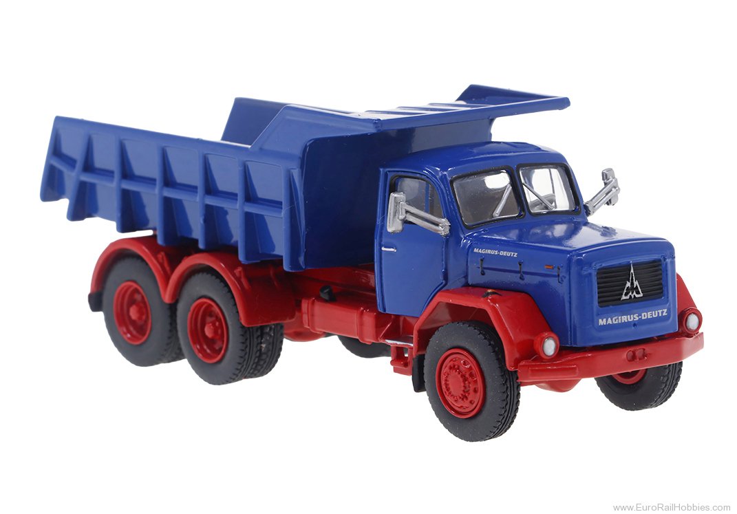 Brekina 83303 Brekina, Magirus Jupiter Kipper, Blue/Red, 19