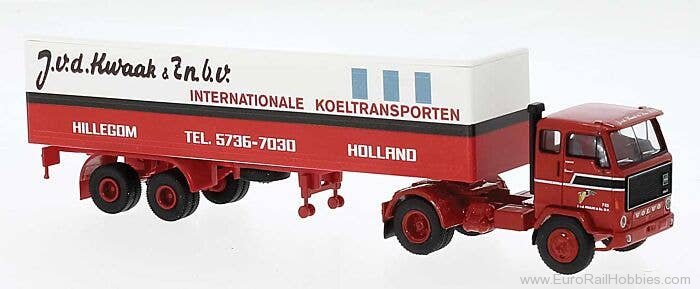 Brekina 85687 Brekina, Volvo F 89 Koffer-SZ, 1972, v.d.Kwaa