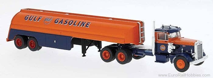 Brekina 85763 Brekina, Peterbilt 281 Tank-SZ, 1955, Gulf