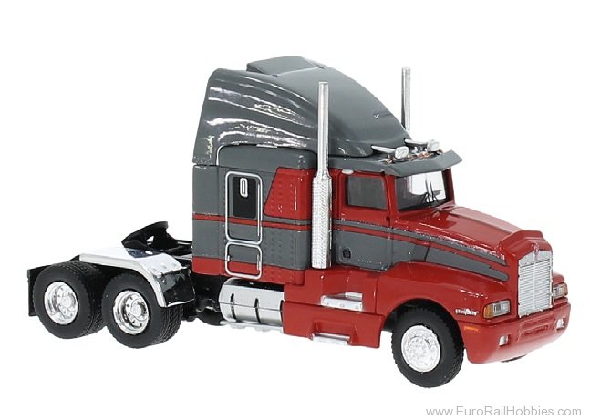 Brekina 85933 Brekina, Kenworth T 600, Gray/Red, 1984, 