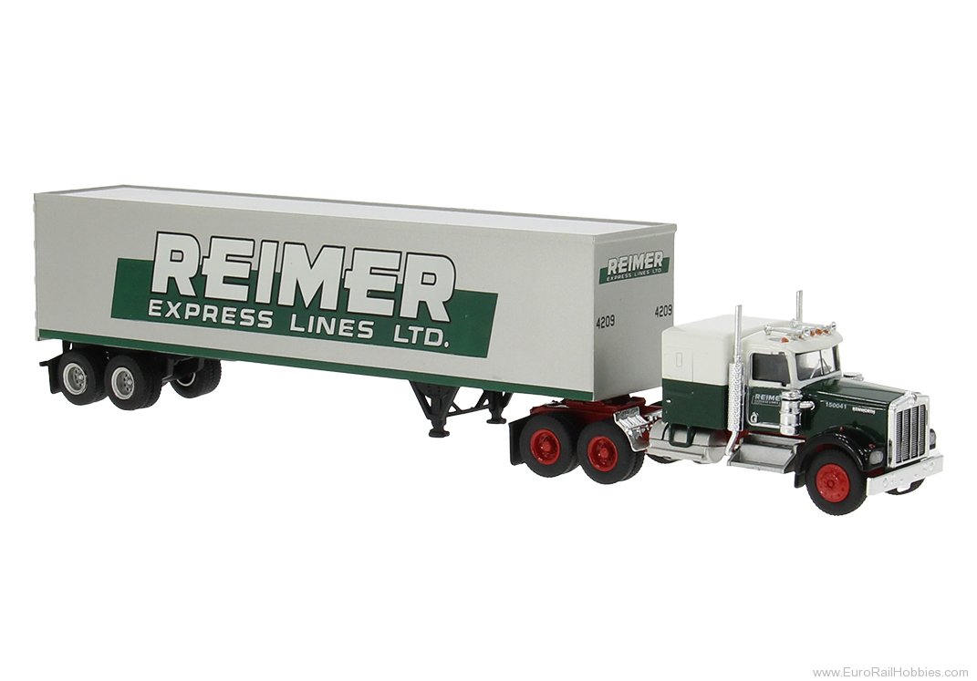 Brekina 86258 Brekina, Kenworth W 900 Koffer-SZ, 1977, Reim