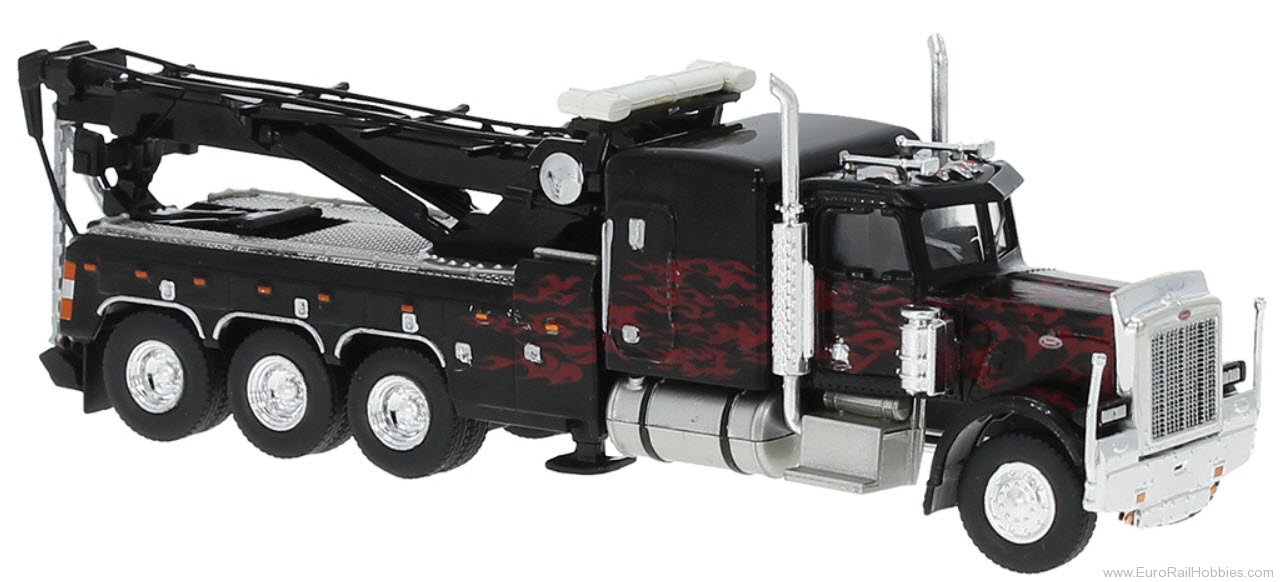 Brekina 86278 Brekina, Peterbilt 359 Abschleppwagen, Black,