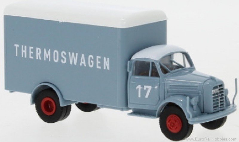 Brekina 94307 Brekina, Borgward B 4500 Koffer, 1951, BlueGr