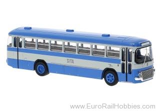 Brekina 96186 Brekina, Fiat 306/3 Interurbano, Blue/White, 