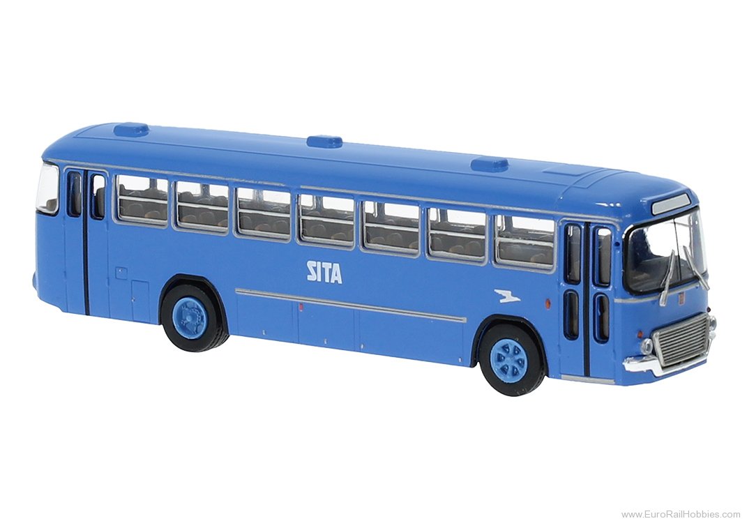 Brekina 96187 Brekina, Fiat 306/3 Interurbano, Blue, 1972, 