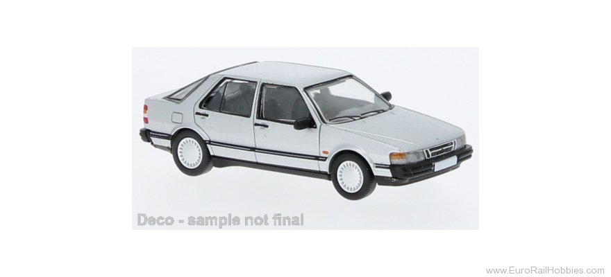 Brekina PCX870190 PCX87, Saab 9000 CC, Silver, 1985,  