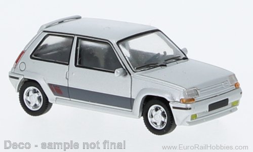 Brekina PCX870299 PCX87, Renault 5 GT Turbo, Silver, 1987,  