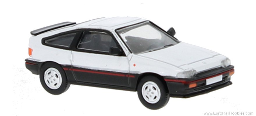 Brekina PCX870470 PCX87, Honda CRX, White/Black, 1983,  