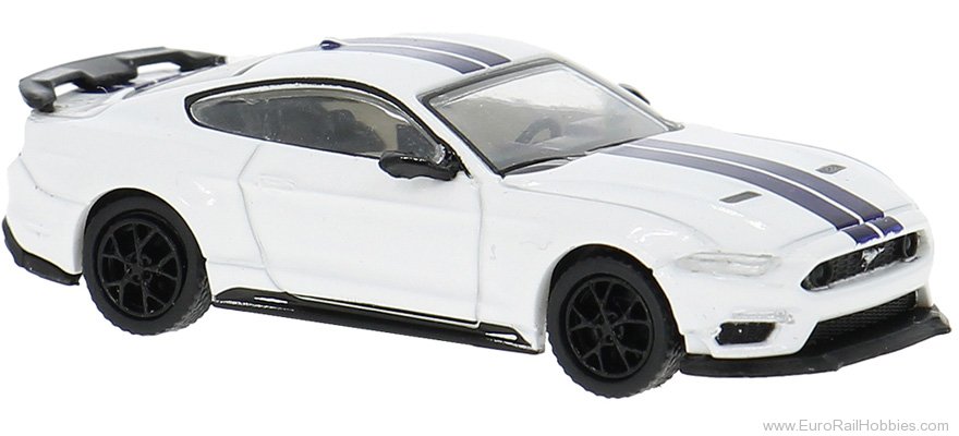 Brekina PCX870569 PCX87, Ford Mustang VI Mach I, White/Dark Blu