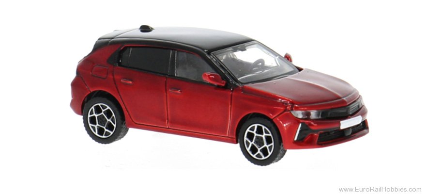 Brekina PCX870588 PCX87, Opel Astra L, Dark Red/Black, 2021,  