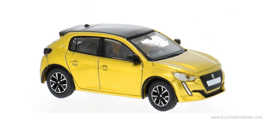 Brekina PCX870592 PCX87, Peugeot 208 II, Yellow, 2019,  