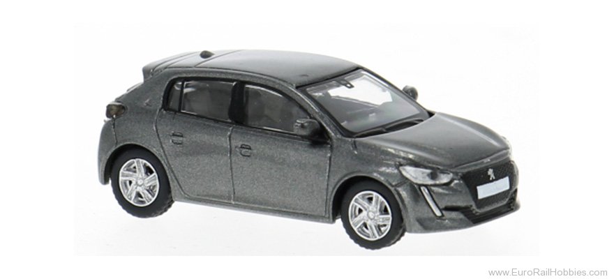 Brekina PCX870595 PCX87, Peugeot 208 II, Dark Gray, 2019,  