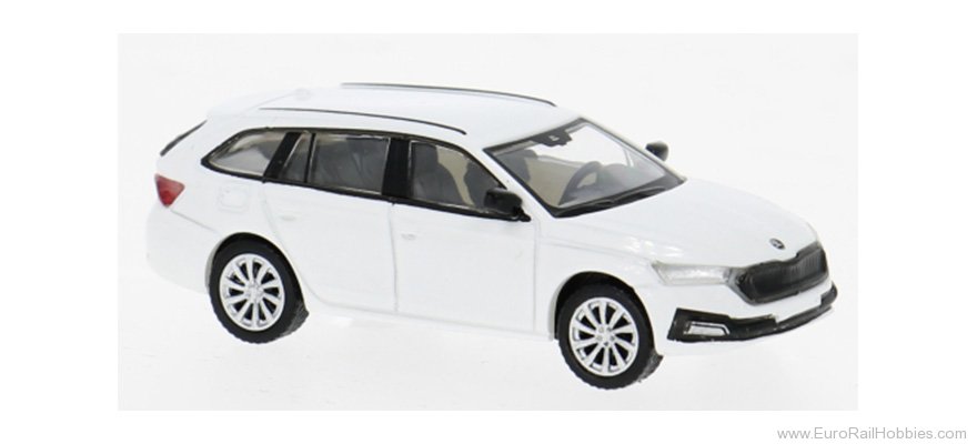 Brekina PCX870596 PCX87, Skoda Octavia IV Combi, White, 2019,  