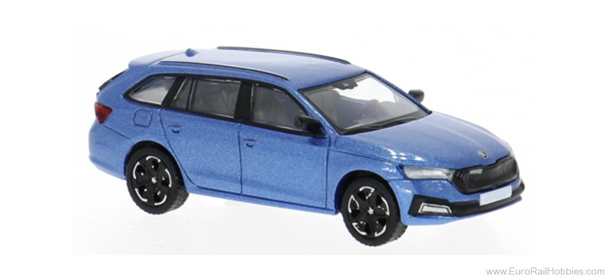 Brekina PCX870598 PCX87, Skoda Octavia IV Combi, Blue, 2019,  