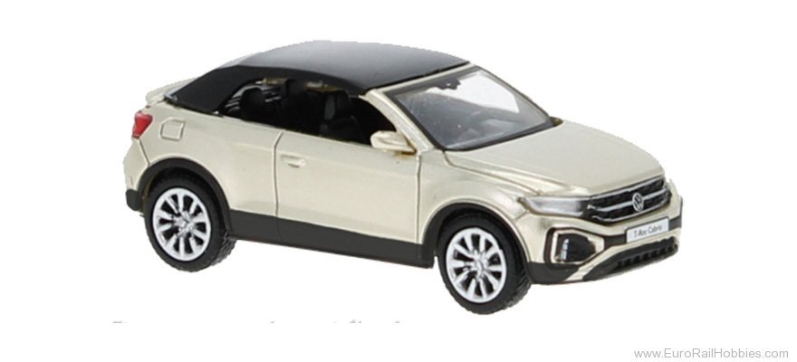 Brekina PCX870602 PCX87, VW T-Roc Cabriolet geschlossen, Beige,