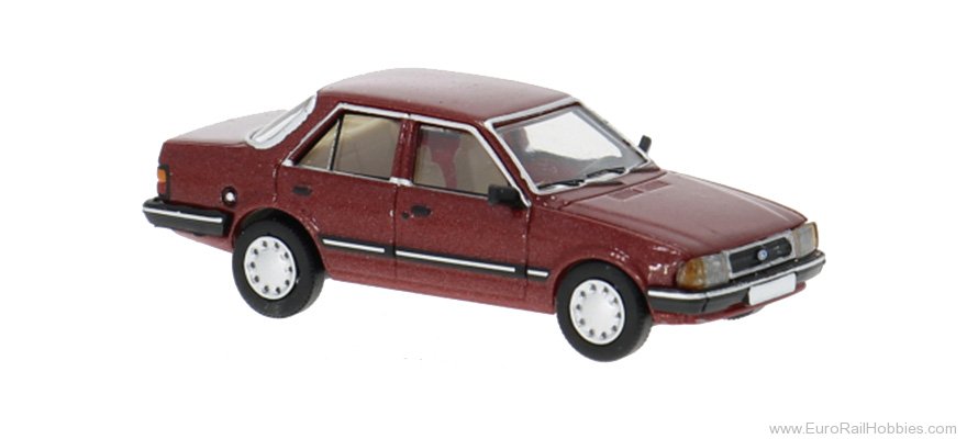 Brekina PCX870726 PCX87, Ford Orion MK I, Dark Red, 1984,  