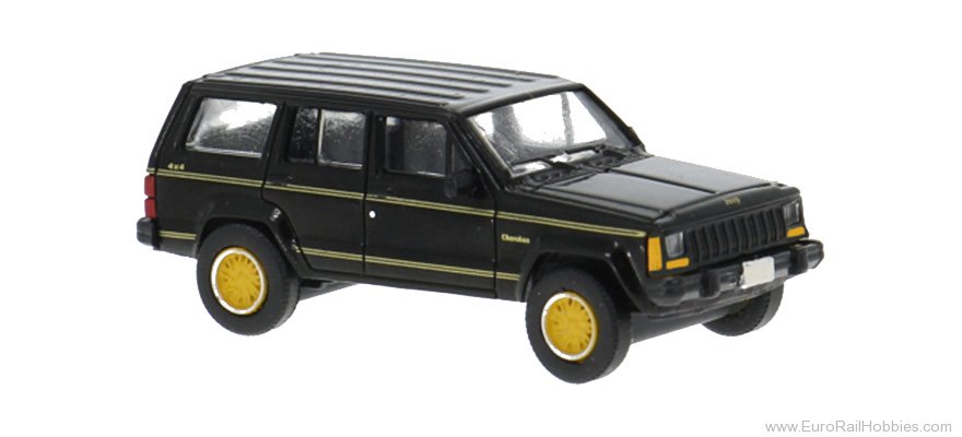 Brekina PCX870728 PCX87, Jeep Cherokee, Black, 1984,  
