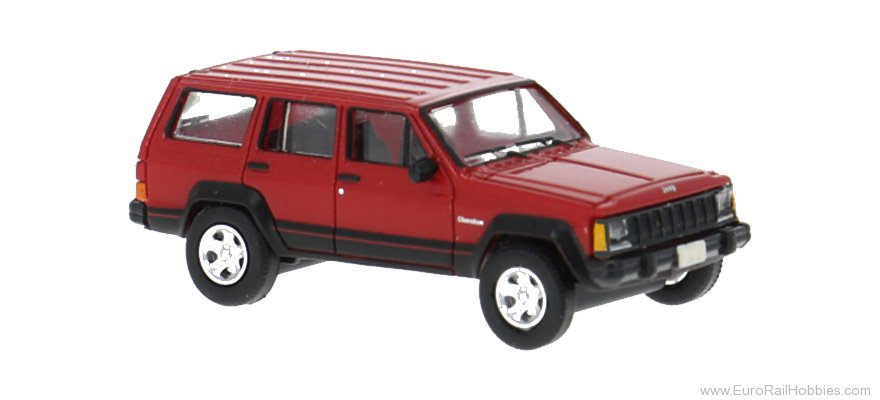 Brekina PCX870729 PCX87, Jeep Cherokee, Red, 1984,  
