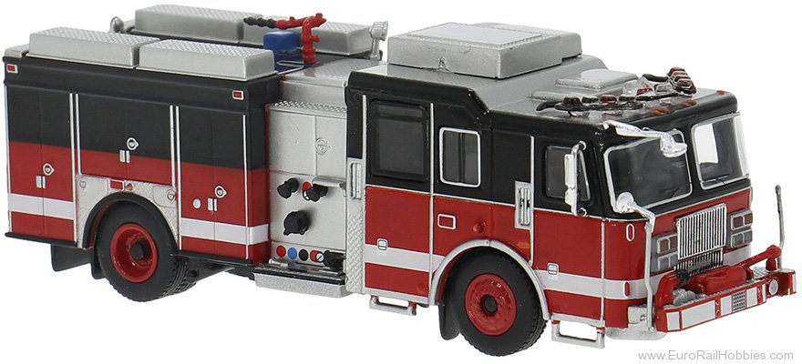 Brekina PCX870846 PCX87, Seagrave Attacker, Red/Black, 2013,  