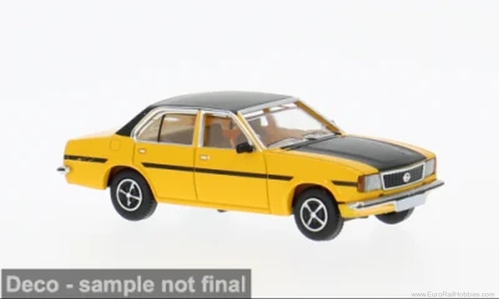 Brekina pcx870814 PCX87, Opel Ascona B, Dark Yellow/Black, 1975