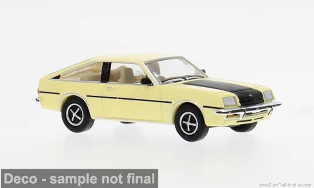Brekina pcx871572 PCX87, Opel Manta B CC, Light Yellow, 1978,  