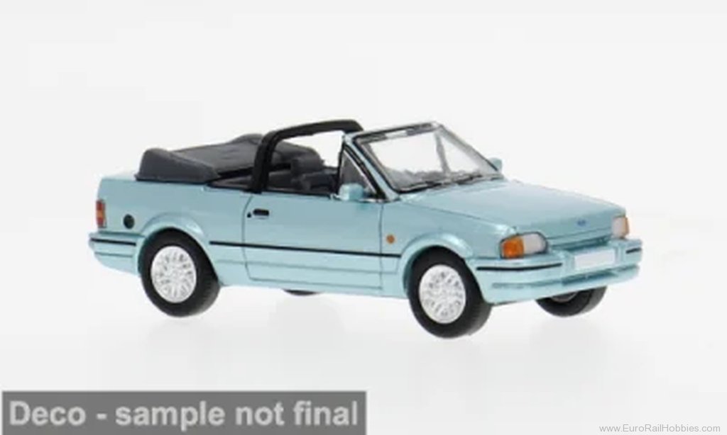 Brekina pcx871576 PCX87, Ford Escort MK IV Cabriolet, Turquoise
