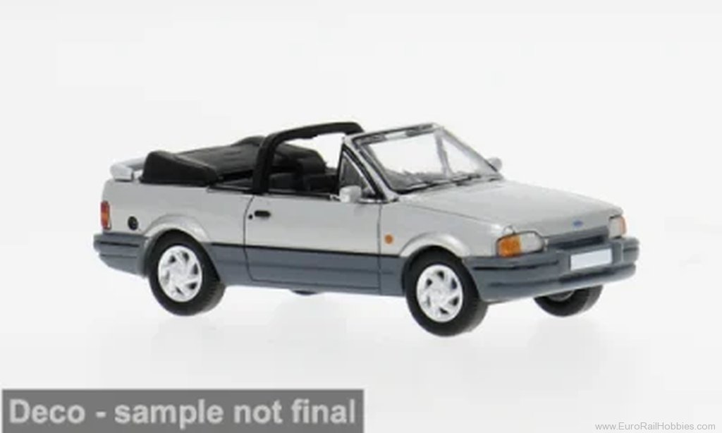 Brekina pcx871578 PCX87, Ford Escort MK IV Cabriolet, Silver/Da