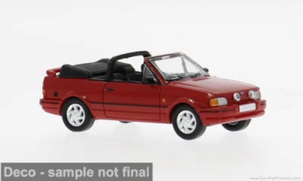 Brekina pcx871579 PCX87, Ford Escort MK IV Cabriolet, Red, 1986