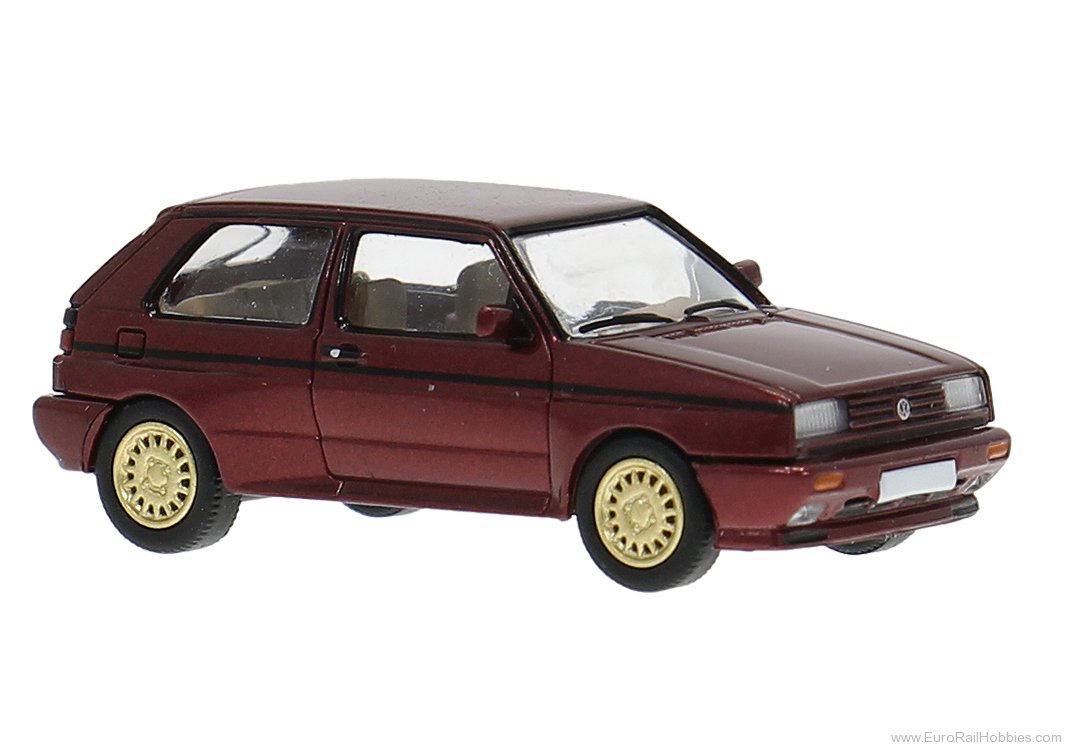 Brekina pcx871597 PCX87, VW Rallye Golf, Dark Red, 1989,  
