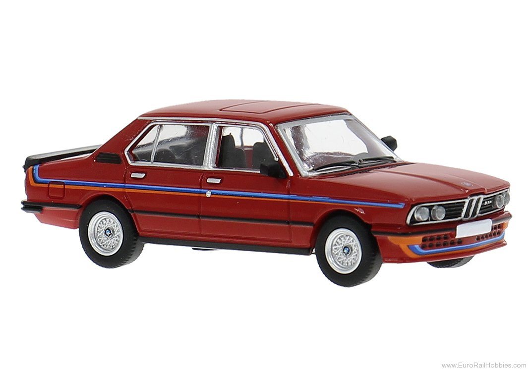 Brekina pcx871605 PCX87, BMW M535i (E12), Red/Dekor, 1980,  