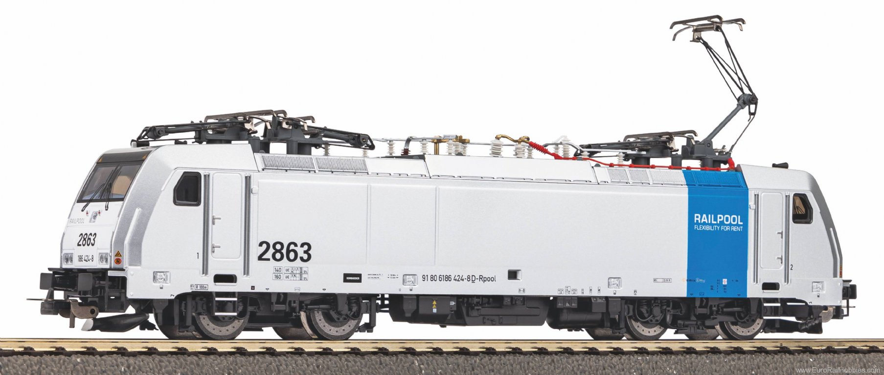 Piko 21670 Sound electric locomotive BR 186 Railpool VI,