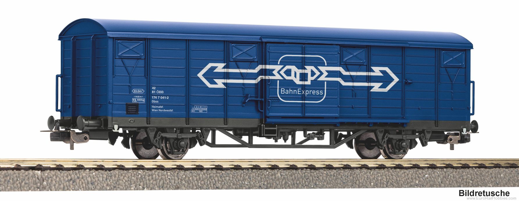 Piko 24556 OBB 'BahnExpress' Gbs Covered Goods Car