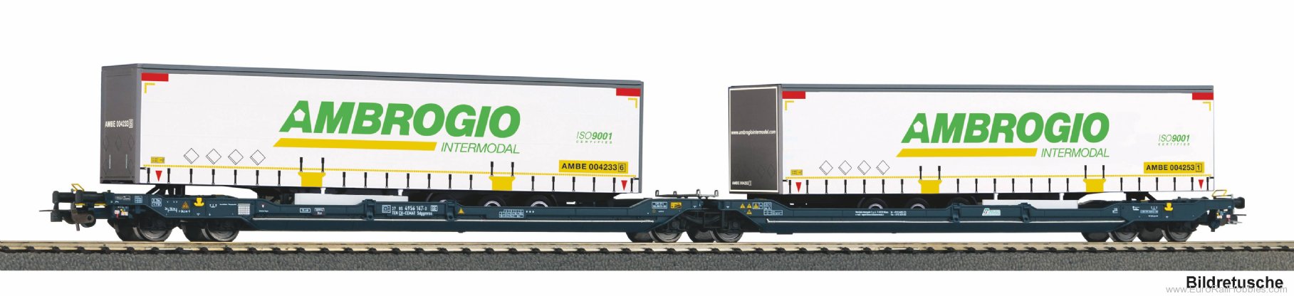 Piko 24635 T3000e Wascosa Pocket Wagons w/ 2 'Ambrogio' 