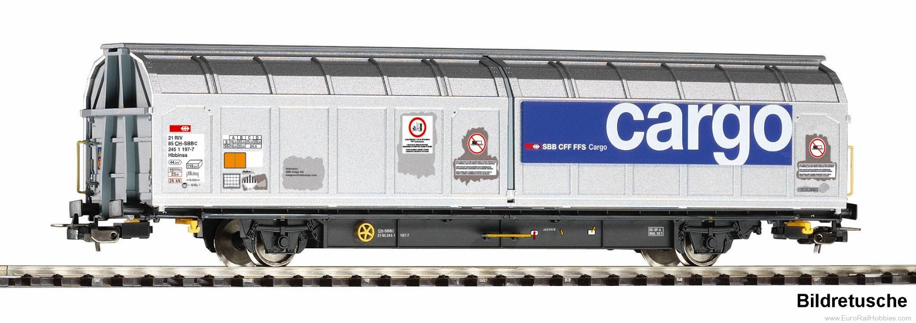 Piko 24642 SBB Wascosa Shimmns Sliding Tarpaulin Wagon