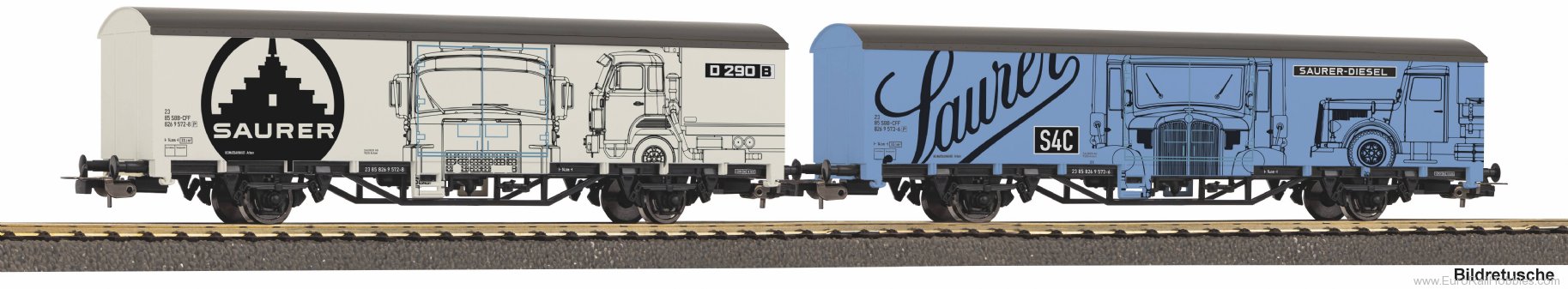 Piko 27747 SBB 'Starke Marken Saurer' 2 Piece Container 