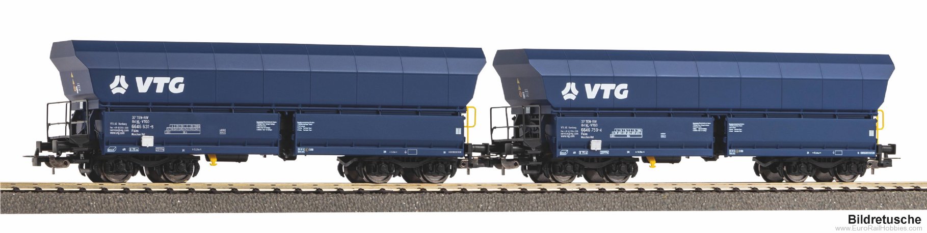 Piko 28342 NL VTG 2 Piece Self-Unloading Hopper Cars