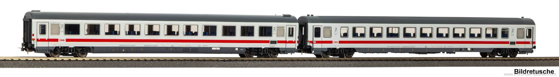 Piko 28348 OBB 2nd Class IC 2 Piece Coach Set