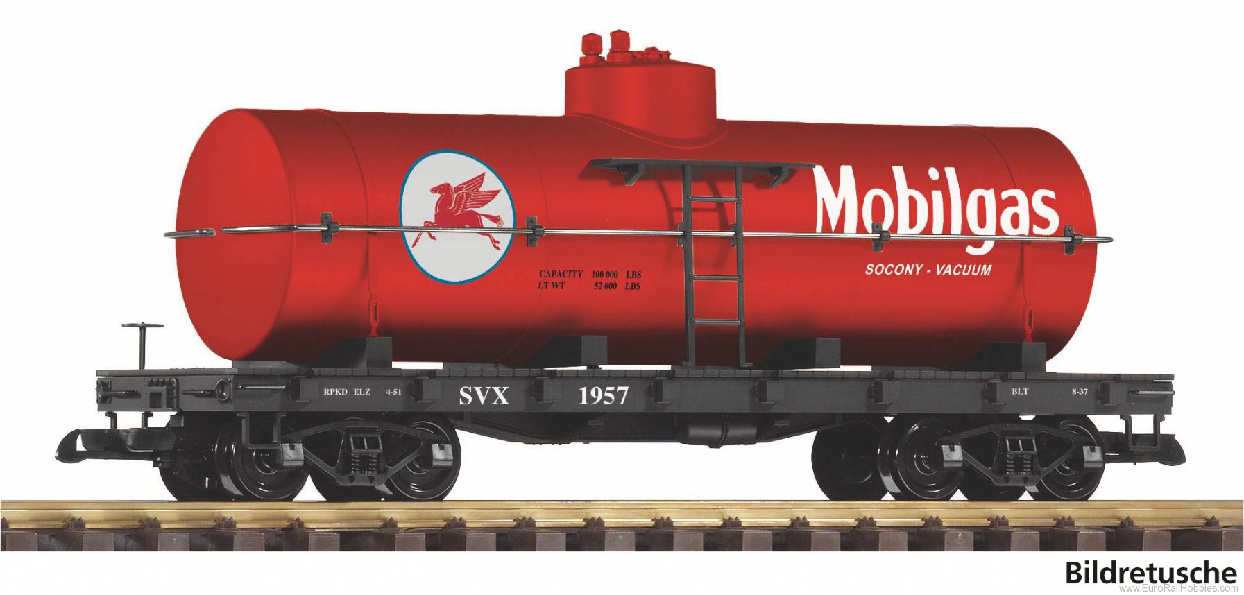 Piko 38977 G-Mobilgas 4 Axle Tank Car