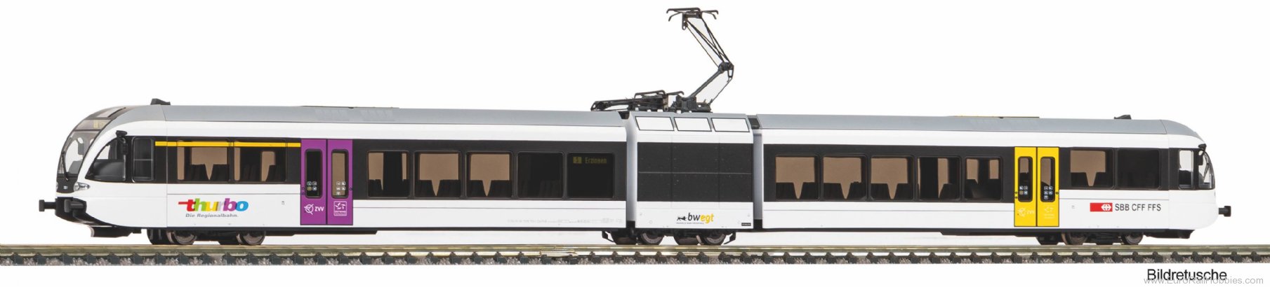 Piko 40240 SBB GTW 2/6 THURBO bwegt Electric Railcar w/S