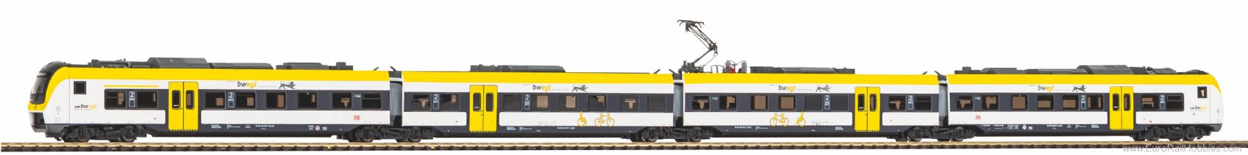 Piko 40276 N DB AG BR 440 4 Piece Electric Railcar
