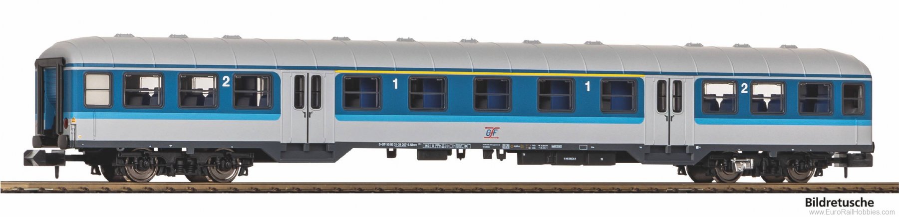 Piko 40653 N-GFF 1st/2nd Class Passenger Coach