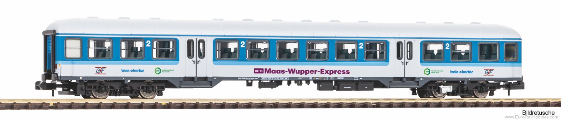 Piko 40654 Wittenberg Maas-Wupper-Express GFF 2nd Class 