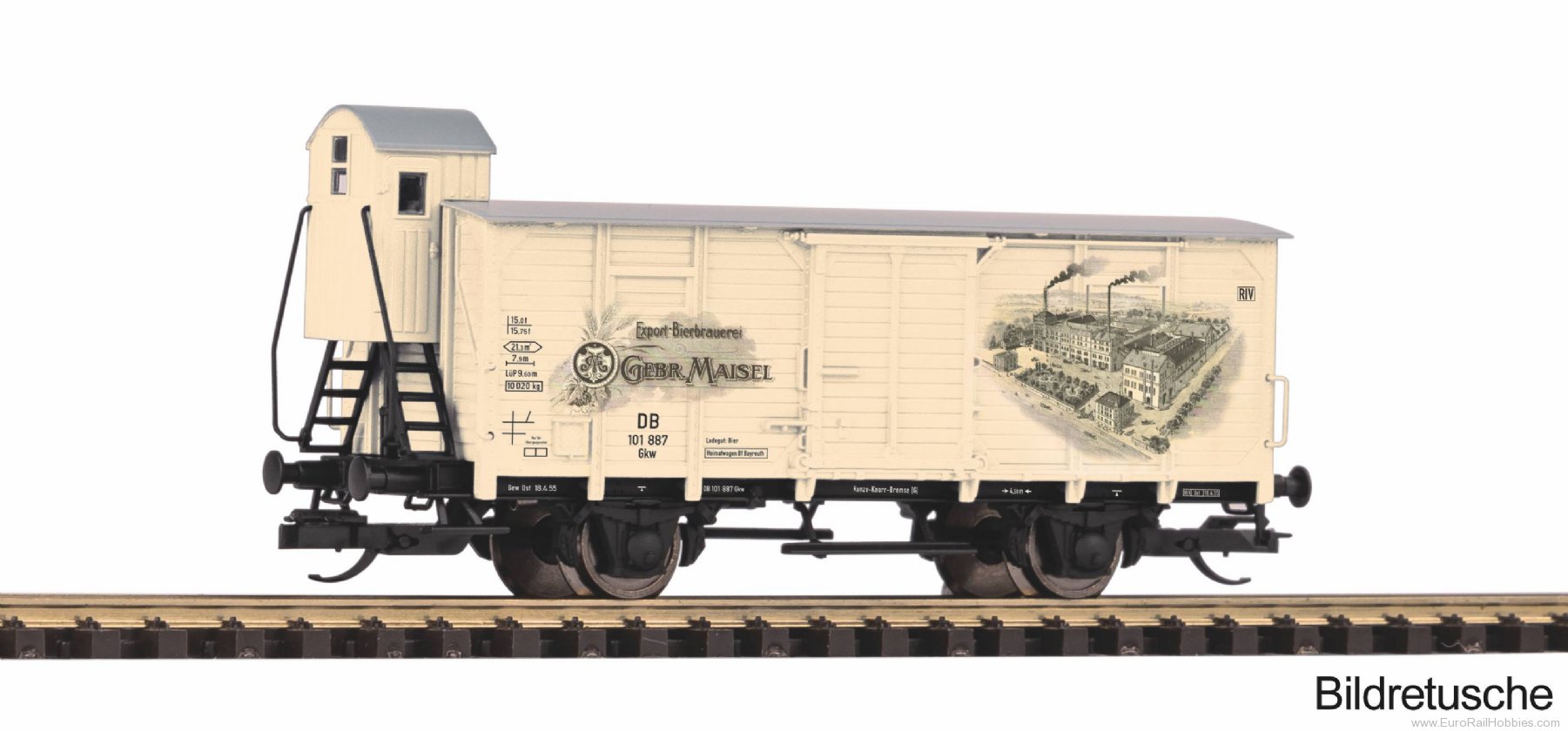 Piko 47852 DB Covered Boxcar w/Brakeman's Cab G02 'Gebr.