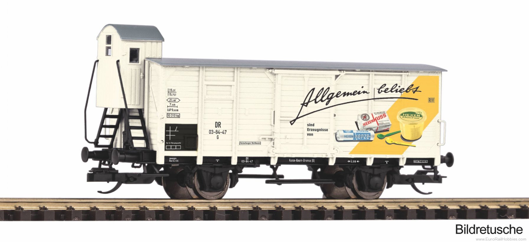 Piko 47853 DR Covered Boxcar w/Brakeman's Cab G02 'Hexen