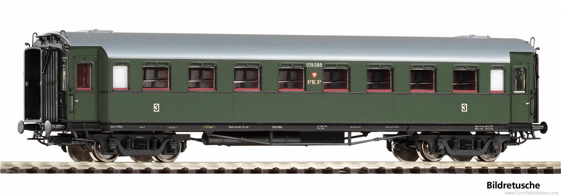 Piko 53372 PKP D-Train 3rd Cl. Coach