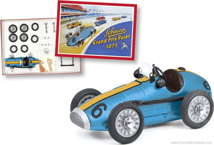Schuco 450109200 Grand Prix Racer #6 construction kit, blue